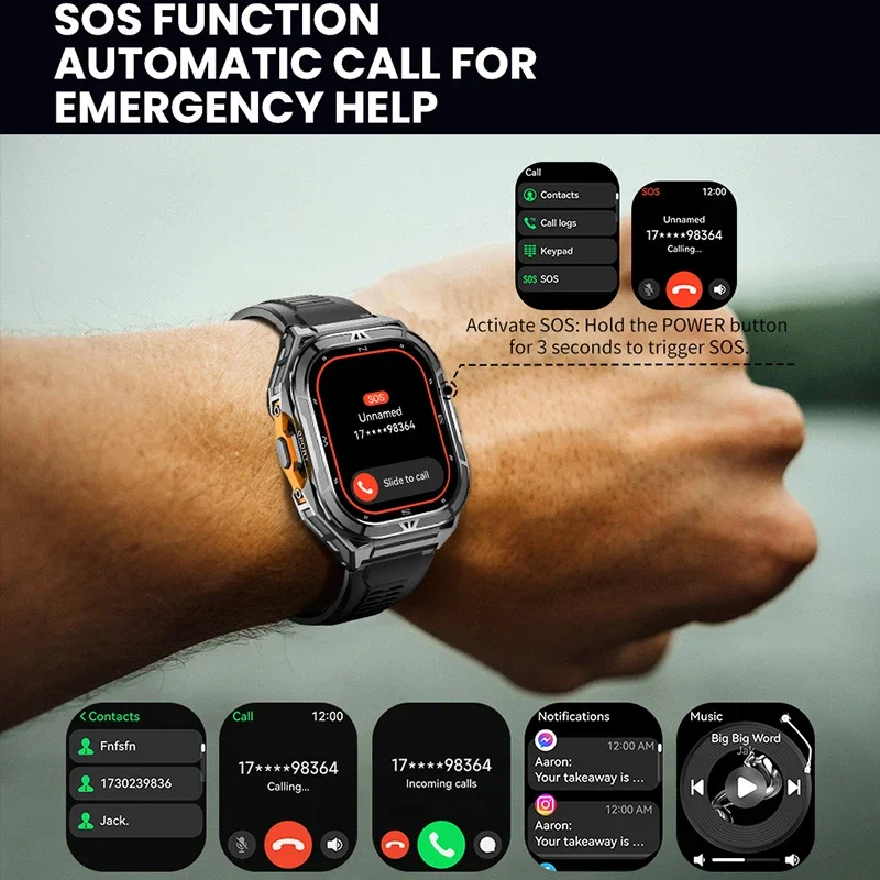 Luxury AMOLED Smartwatch Real  - Compass Watch Luxury avaliação e preço