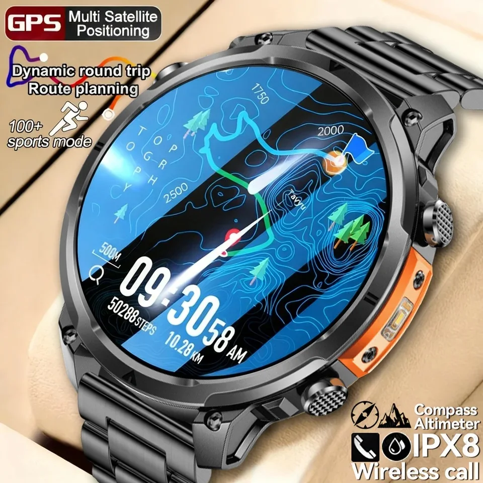 Luxury Military GPS Men Smartw - Luxury Watch Korea avaliação e preço