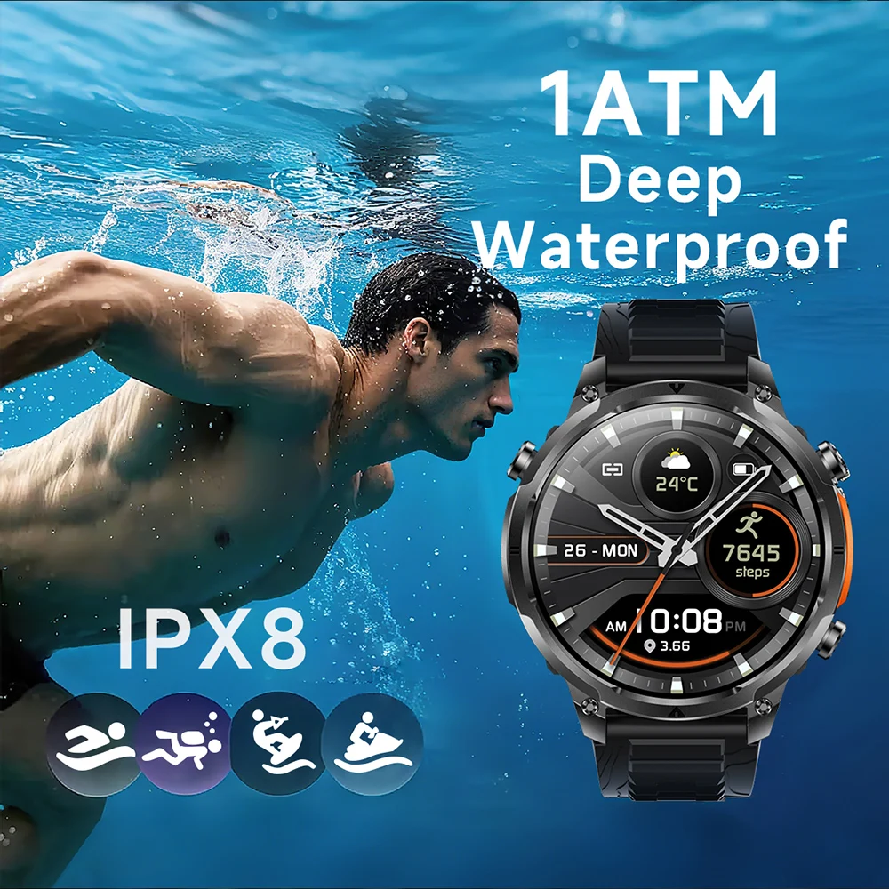 Luxury Military GPS Men Smartw - Luxury Watch Korea avaliação e preço