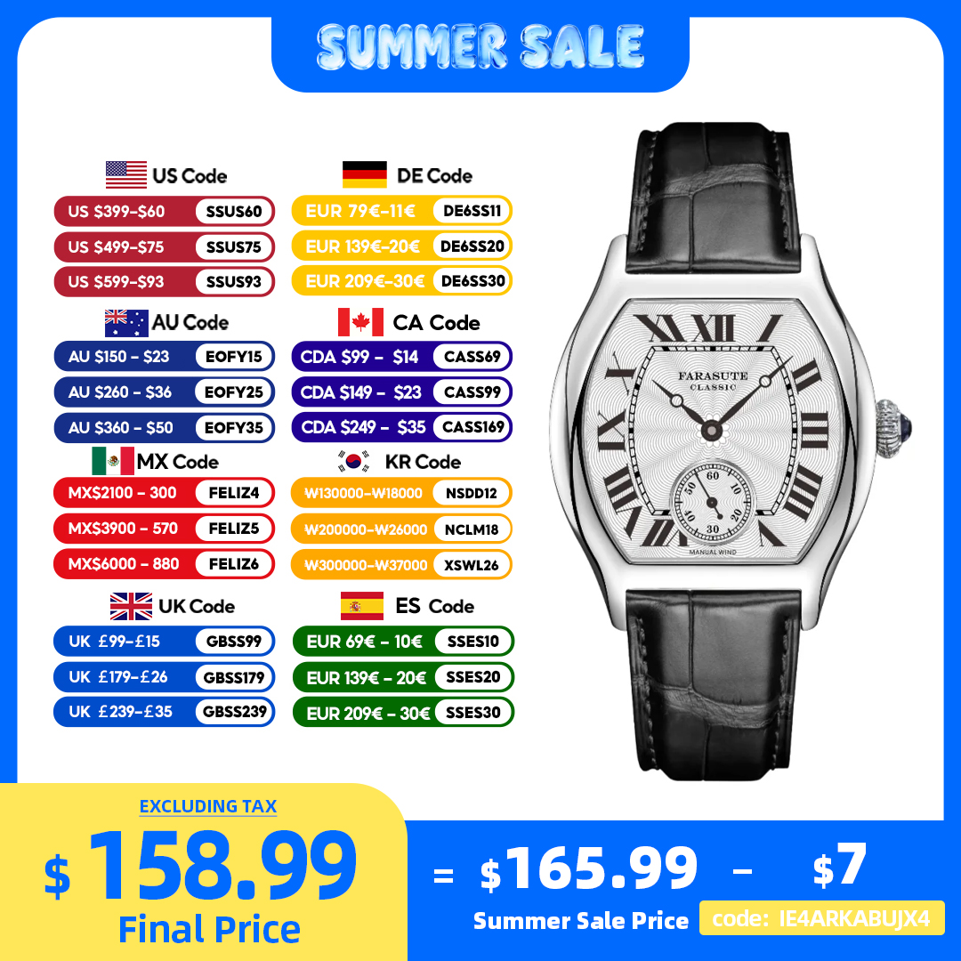 FARASUTE 36mm Retro Hangzhou C - Minute Repeater Watch avaliação e preço