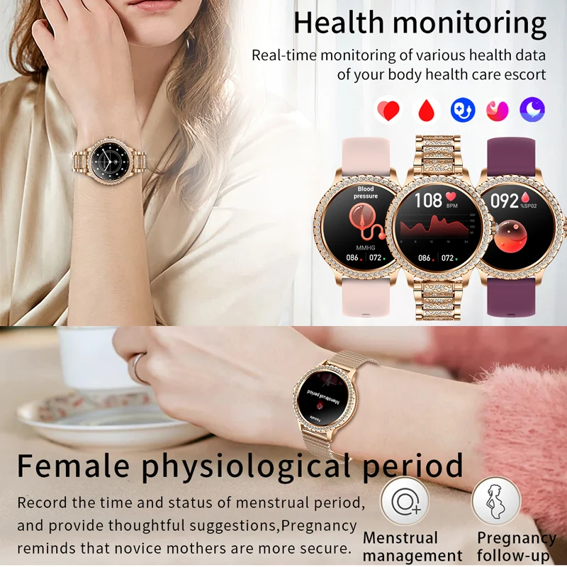 Fashion Luxury Gold Women Smar - Compass Watch Luxury avaliação e preço
